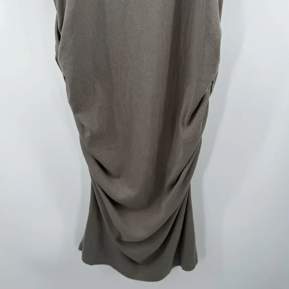 Michael Stars Katie Dress Women’s Extra Large NWT Ultra Rib Bodycon Olive Green